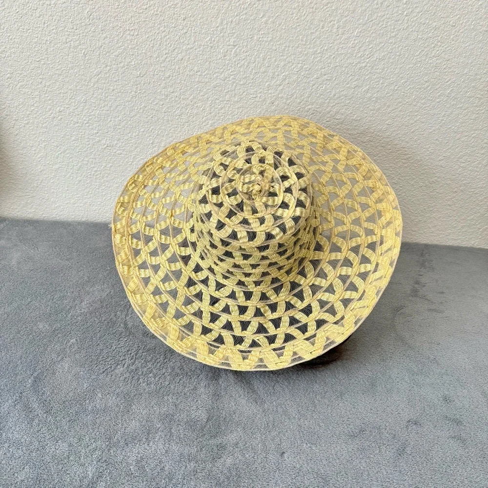 Floppy Light Yellow Women’s Sun Hat, Beach hat